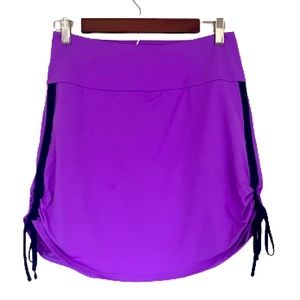 NWOT KINONA PURPLE RUCHED GOLF SKORT SIZE S